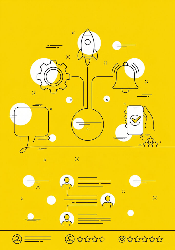 An infographic showing customer feedback